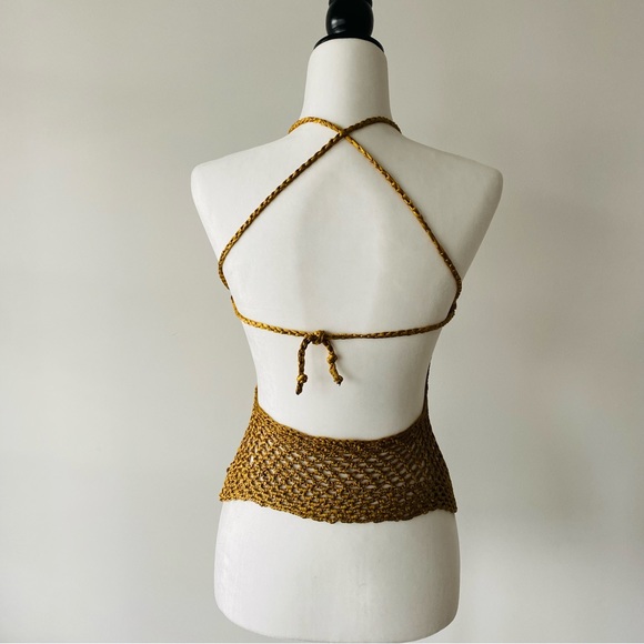 Gold Crochet Top - Picture 4 of 12